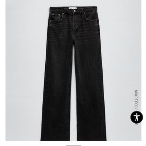 Zara the 90’s full length black jeans